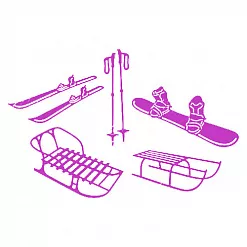 Набор ножей "Зимние забавы" (Scrapman)