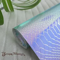 Отрез экокожи 30х69 см "Текстурный. Ртутный дракон. Голубой" (Pty Китай) Отрез экокожи 30х69 см "Текстурный. Ртутный дракон. Голубой" (Pty Китай)