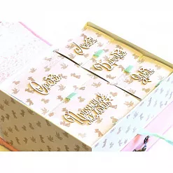 Двухъярусная заготовка для маминых сокровищ с 5 коробочками, цвет голубой