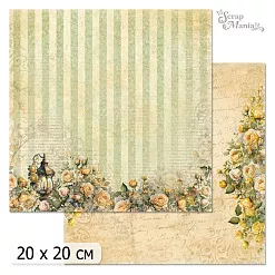 20х20 Бумага "Затерянная среди роз. Дизайн 5" (ScrapMania)