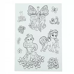 Наклейки 13х18 см раскраски "Сказочная страна"