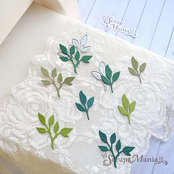 Нож "Листья мелкоцветов", 3,1х4,2 см (ScrapMania)
