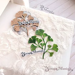 Нож "Листья леса. Гинкго", 6,6х7,2 см (ScrapMania)