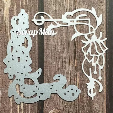 Нож "Уголок фуксия", 6х7,5 см (Scrapman)
