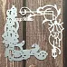 Нож "Уголок фуксия", 6х7,5 см (Scrapman)