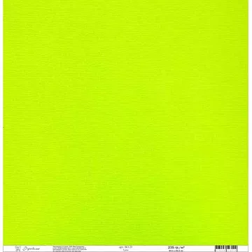 Кардсток текстурированный 30х30 см, лайм (Рукоделие)