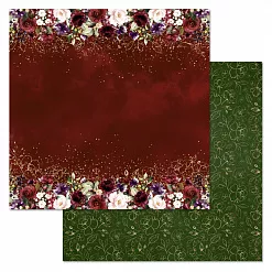 Набор бумаги 20х20 см "Марсала", 12 листов (ScrapMania)