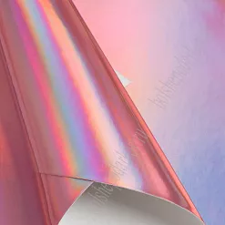 Отрез экокожи А4 "Зеркальный. Нежно-розовый"