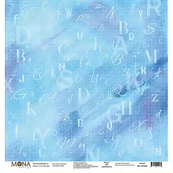 Набор бумаги 30х30 см "School", 12 листов (MonaDesign)