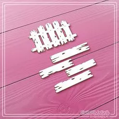 Чипборд "Старый забор", 5,1х2,9 см (СкрапМагия)