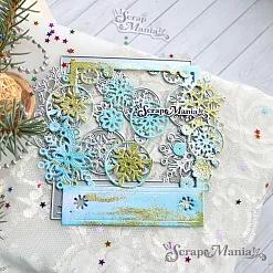 Нож "Снежная рамка", 11х12,5 см (ScrapMania)