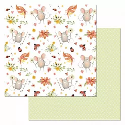 Набор бумаги 20х20 см "Варенье из одуванчиков", 12 листов (ScrapMania)
