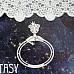 Украшение из чипборда "Принцесса с рамкой 1411" (Fantasy)