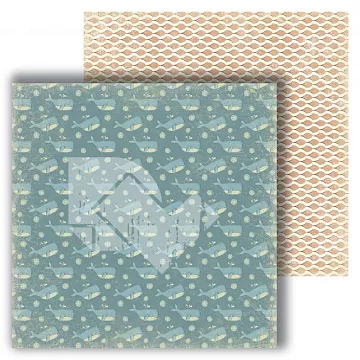 Бумага "На дне морском. Киты" (DreamLight Studio)