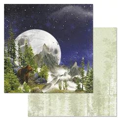 Набор бумаги 30,5х30,5 см "Тайга", 12 листов (ScrapMania) Набор бумаги 30,5х30,5 см "Тайга", 12 листов (ScrapMania)