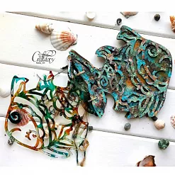 Заготовка для альбома 19х19,5 см "Рыбка" (CraftStory)