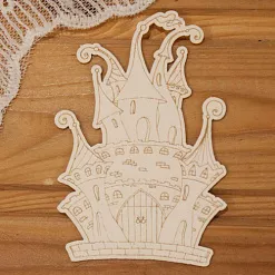 Украшение из чипборда "Замок 5" (Просто небо)