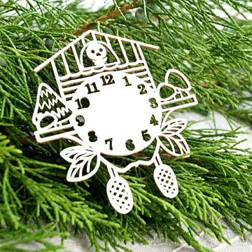 Чипборд "Часы с кукушкой 3", 6,5х7,6 см (LeoMammy)