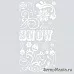 Натирки "Eskimo Kisses. Белые" (Basic Grey)