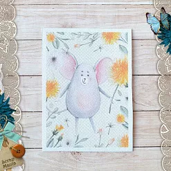 Тканевая карточка "Варенье из одуванчиков. Мышка" (ScrapMania)