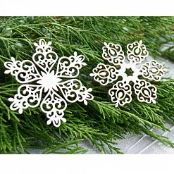 Чипборд "Снежинки большие", 6х5,4 см (LeoMammy)