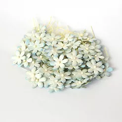Набор маленьких цветов "Голубые двухтоновые", 20 шт (Craft)