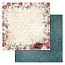 Набор бумаги 30,5х30,5 см "Багряный винтаж", 12 листов (ScrapMania)