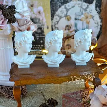 Миниатюра "Бюст Аполлона. Большой", 2,5х3,8 см, 1 шт (Югарт)