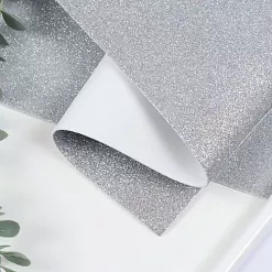 Лист фоамирана с глиттером 50х50 см "Светло-серый", толщина 2 мм