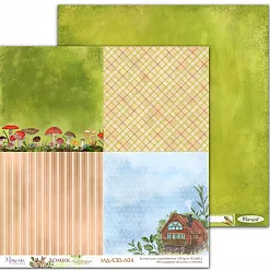 Набор бумаги 30х30 см "Домик лесника. Базовый", 6 листов (Muscari)