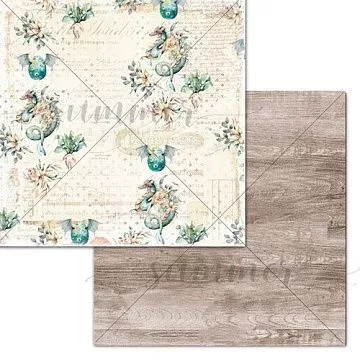 Бумага 30х30 см "Там, где живут драконы. В некотором царстве..." (Summer Studio)