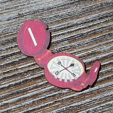 Украшение из цветного чипборда "Компас 2" (Благолис)
