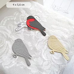 Нож "Новогоднее счастье. Снегирь", 4х5,6 см (ScrapMania)