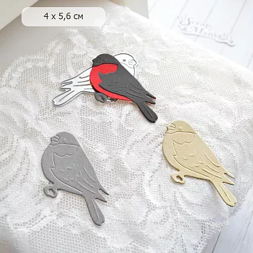 Нож "Новогоднее счастье. Снегирь", 4х5,6 см (ScrapMania)