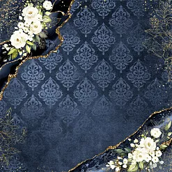 Бумага "Королевский сапфир. Золото ночного неба" (ScrapMania) Бумага "Королевский сапфир. Золото ночного неба" (ScrapMania)