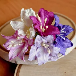 Букет лилий "Сиреневый микс", 2 см, 5 шт (Craft)