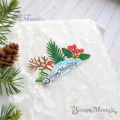 Нож "Новогодняя красота. Снежный бордюр. Сугроб", 4,8х8 см (ScrapMania)