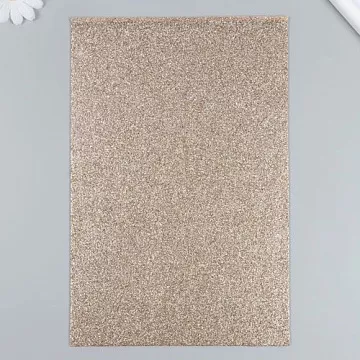 Отрез фетра А4 с глиттером "Медный", толщина 2 мм