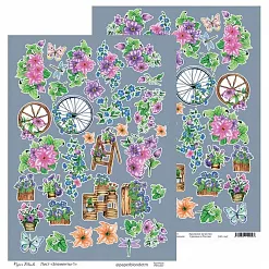 Набор бумаги А4 "Яркая цветочная", 12 листов (PaperBlonde)