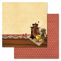 Набор бумаги 30,5х30,5 см "Магия кофе", 12 листов (ScrapMania)