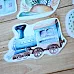 Набор высечек из бумаги "Веселый паровозик" (ScrapMania)