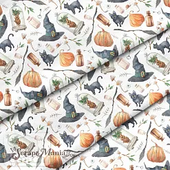 Отрез ткани 79х50 см "Хэллоуин" (Cotton)