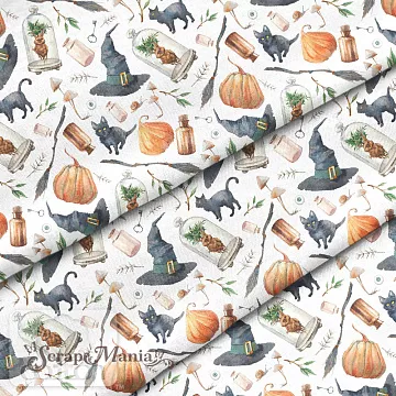 Отрез ткани 79х50 см "Хэллоуин" (Cotton)