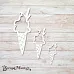 Чипборд "Ламы. Шейкер. Мороженое мини" (ScrapMania)