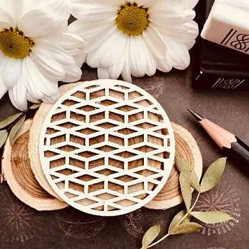 Украшение из чипборда "Мозаика в круге" (WoodHome)