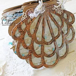 Заготовка для альбома 20х20 см "Ракушка" (CraftStory)