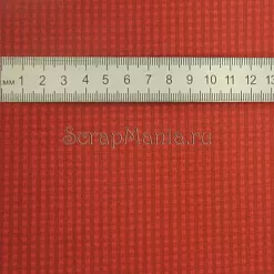 Отрез ткани "Красная клетка" 50х110 см (Stoff)