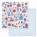 Набор бумаги 20х20 см "Снеговички", 12 листов (ScrapMania)