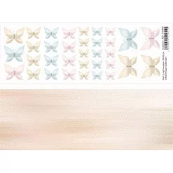 Лист с картинками 10х30 см "МурТильда. Бабочки" (ScrapMania) Лист с картинками 10х30 см "МурТильда. Бабочки" (ScrapMania)