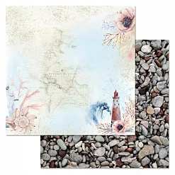 Набор бумаги 30,5х30,5 см "Море, я скучала", 12 листов (ScrapMania) Набор бумаги 30,5х30,5 см "Море, я скучала", 12 листов (ScrapMania)